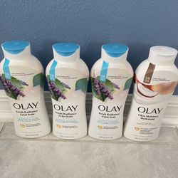 4 Brand New Olay Body Wash Bundle Set 