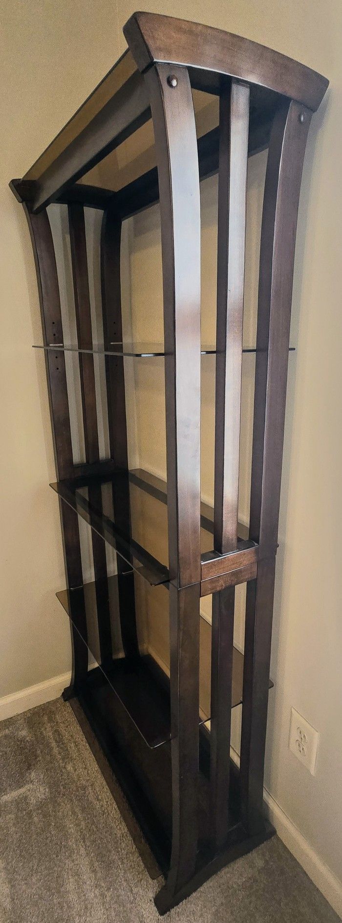 Glass And Wood Shelf