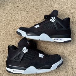 Jordan 4 Black Canvas