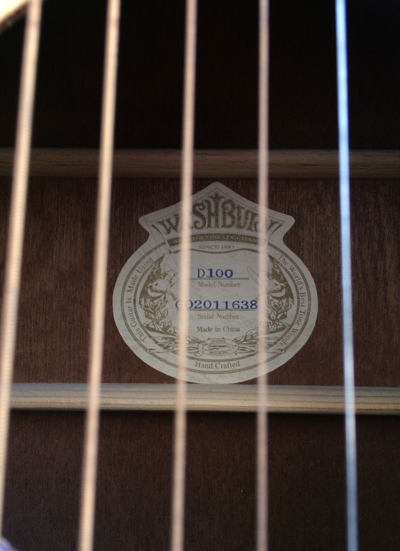Washburn d100 acoustic sales guitar