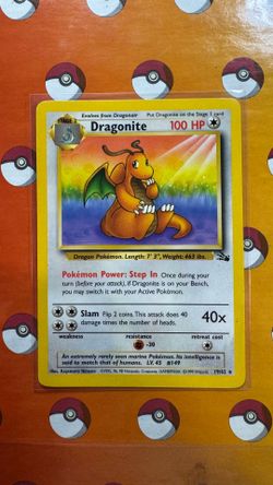 Dragonite 19/62 Fossil Regular Rare 1st Edition 1999
