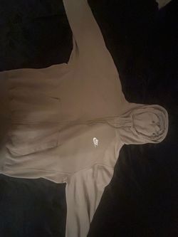 Beige Nike hoodie medium