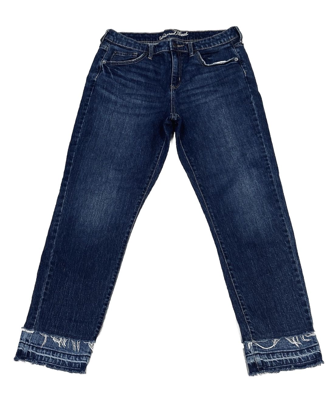 Universal Thread Jeans Boyfriend Mid Rise Sz 10/30R Women’s Blue Denim Med Wash
