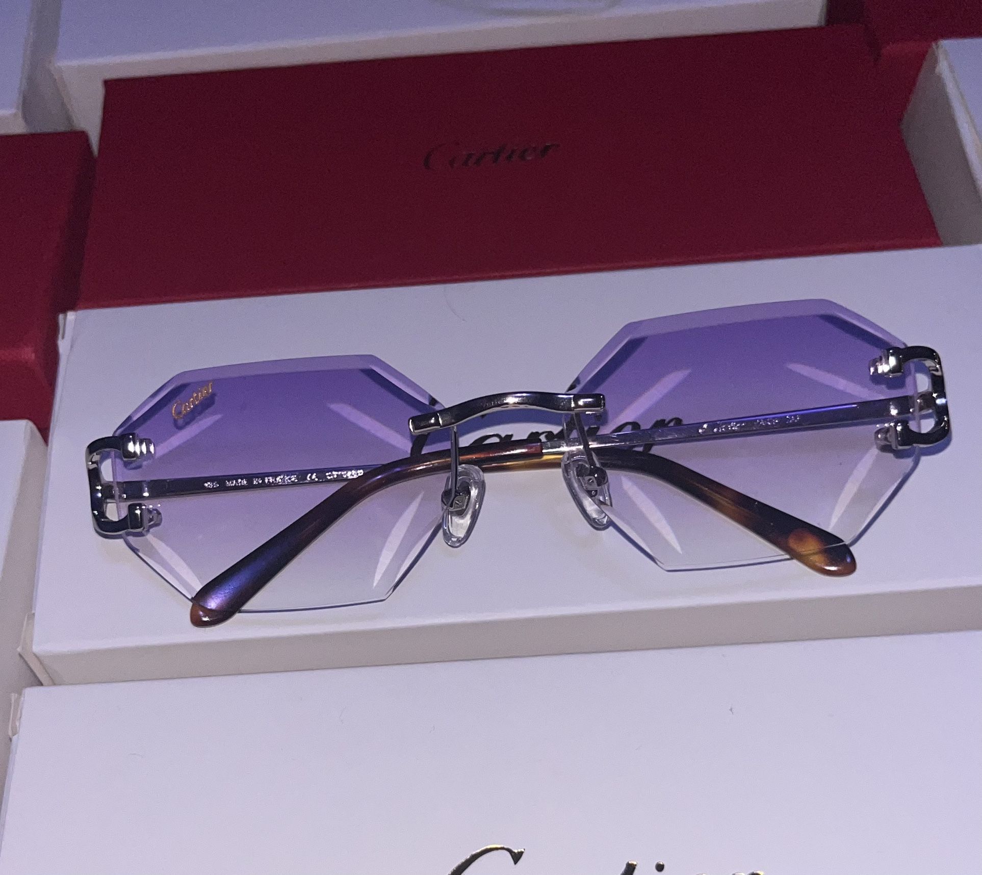 Cartier Purple Glasses
