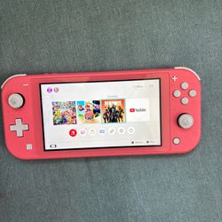 NINTENDO SWITCH LITE HANDHELD CONSOLE HDH-001 WORKING PINK DIRTY SEE PHOTOS