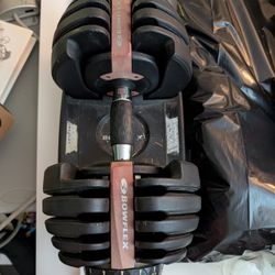 Two 52.5 Weights Adjustable With Bars (Total 105 Lbs)