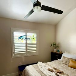 Custom Basswood Plantation Shutters & Expert Installation - Real Wood Interior Window Coverings (Persianas de Madera Para Ventanas)