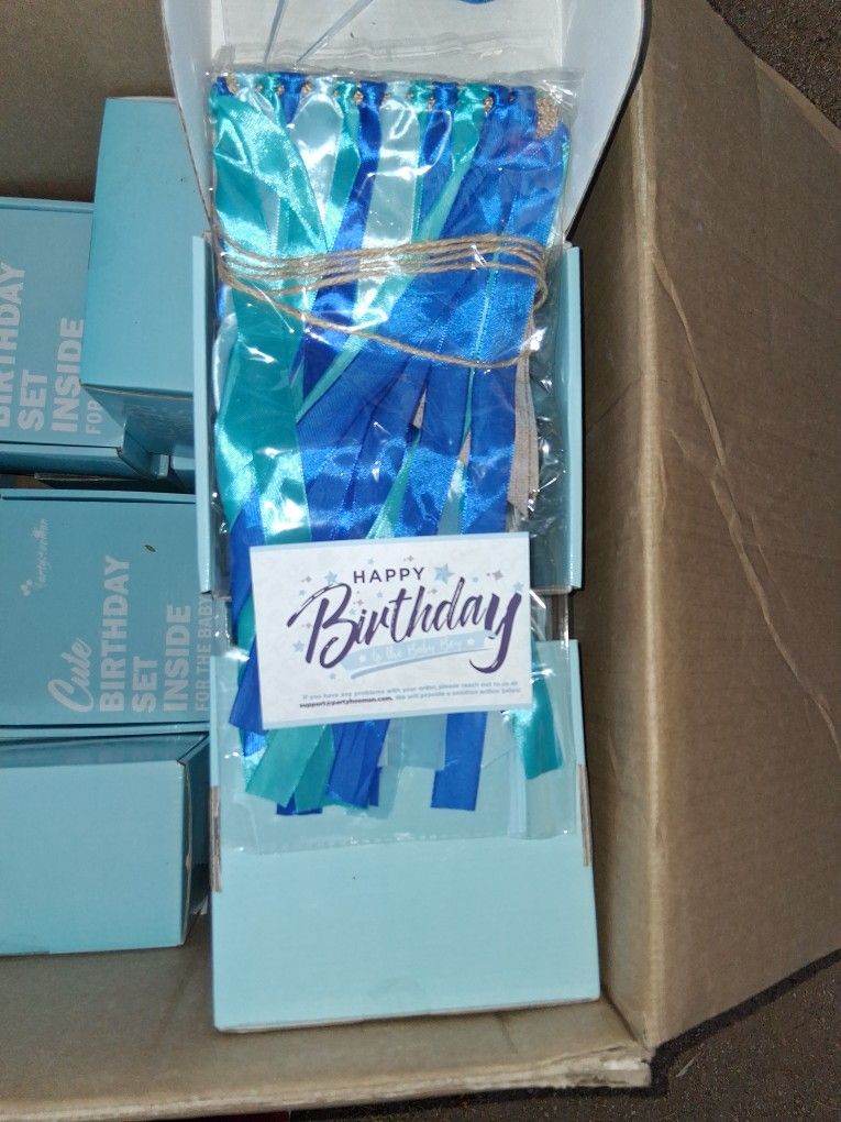 First Birthday Party Box For Boy All For $40 Or $7Ea