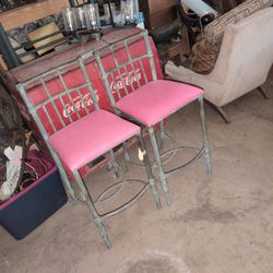 Designer Acid Washed Frame Metal Bar Stool