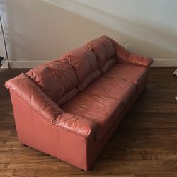 Comfy Leather Couch