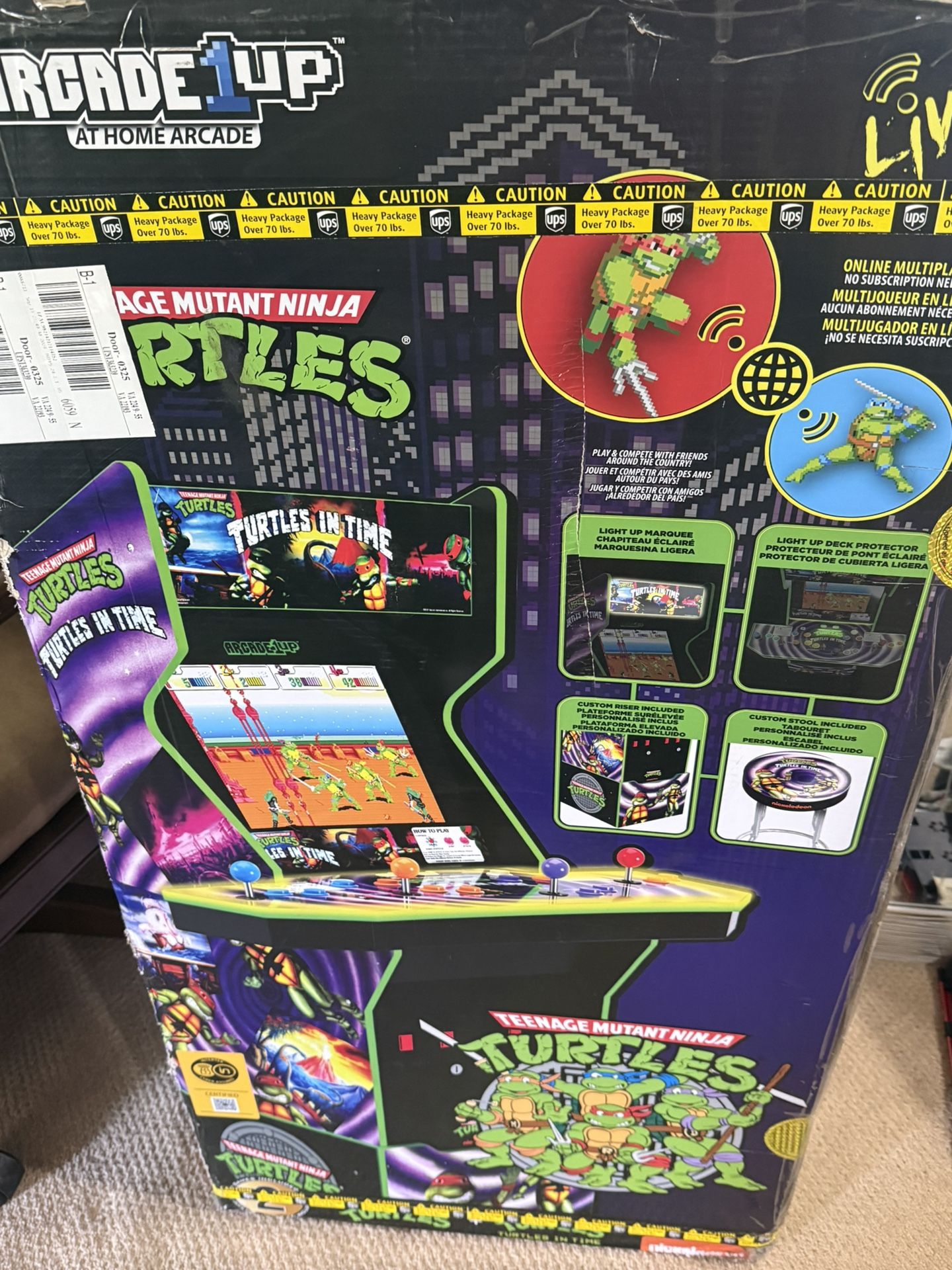 Teenage Mutant Ninja Turtles Arcade1Up Brand New 