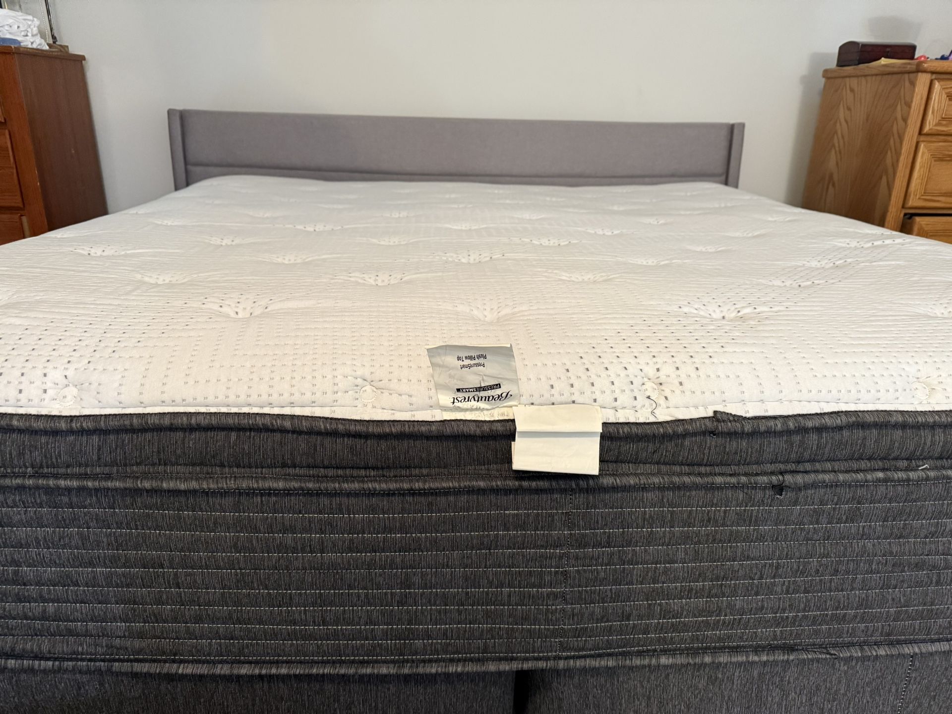 King Mattress W/ Foam Topper