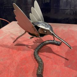 Custom Welded Hummingbird.