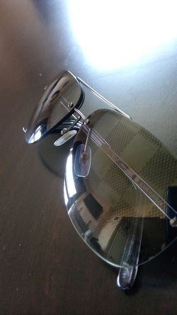 Louis Vuitton Grey Socoa Damier Aviators Sunglasses Sunglasses