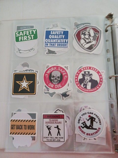 Construction Hard Hat Stickers