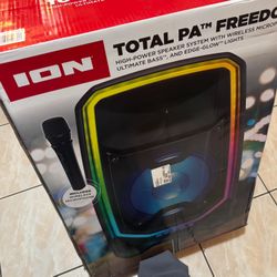 ION (Total PA Freedom) 650W Bluetooth Speaker System ≠ Wireless Mic,  High‑Power PA, Party Lights, Events & Karaoke Ready