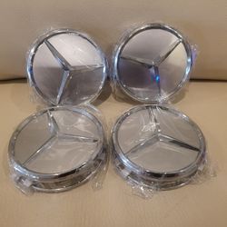 Mercedes Benz 3" Or 78mm Center Caps Brand New