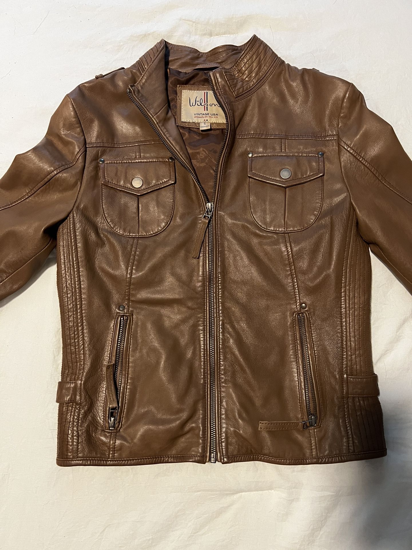 Wilson leather jacket (size S)
