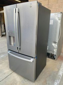 GE Stainless Steel French Door Fridge - Excellent Condition, EnergyStar