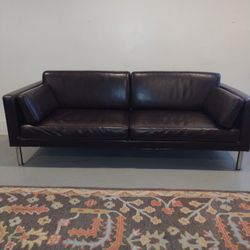 Faux Leather Sofa