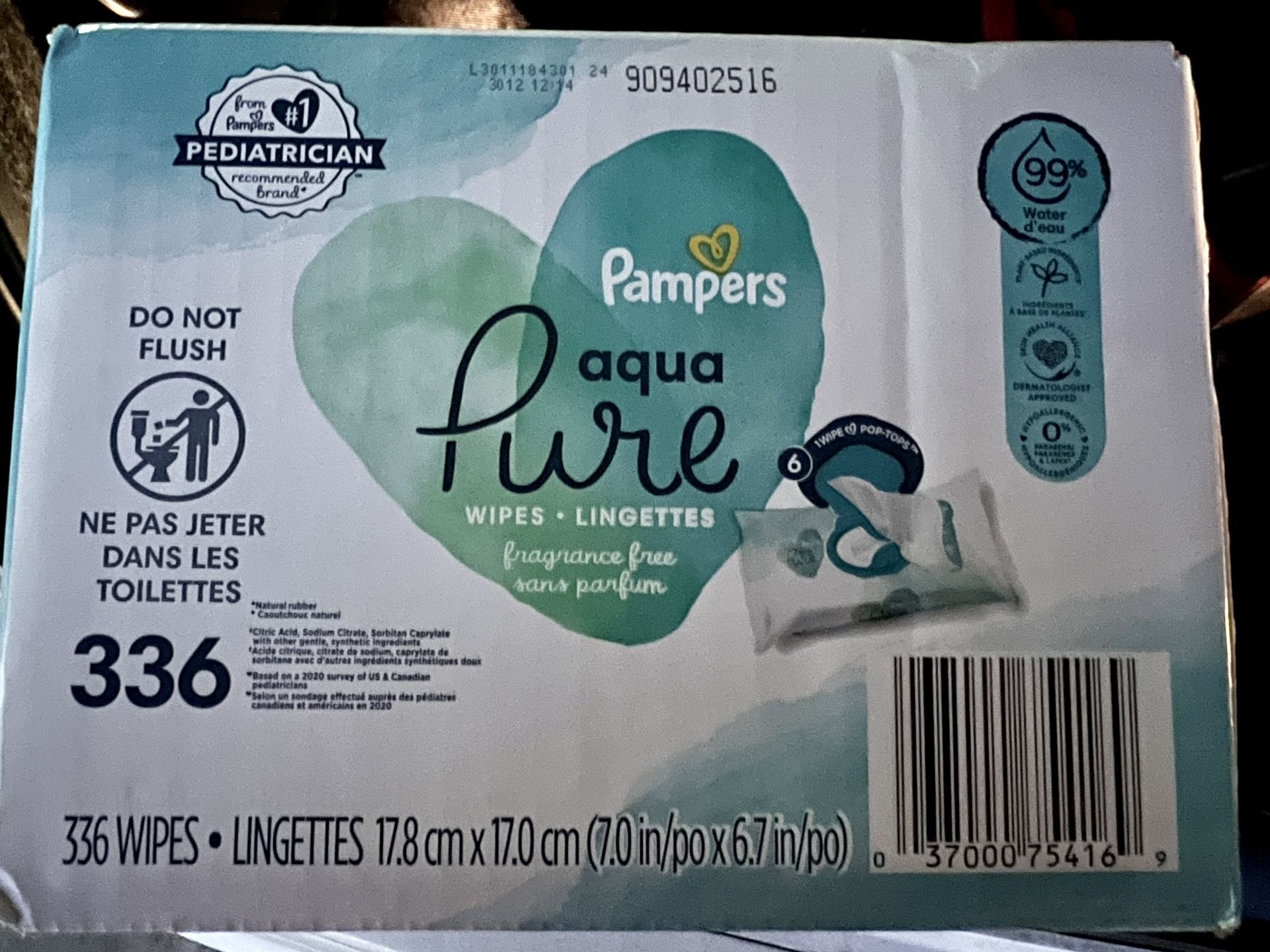 Pampers Aqua Pure Wipes