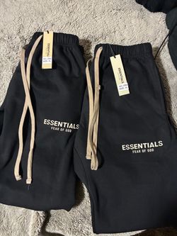 Fear of God Essentials Black Sweatpants XL