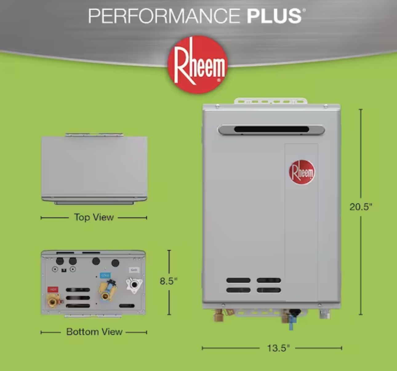 High Efficiency Rheem Gpm Tankless Water Heater Rheem ECO200XLP3-1