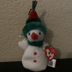 Ty Stuffed Snowman Ornament