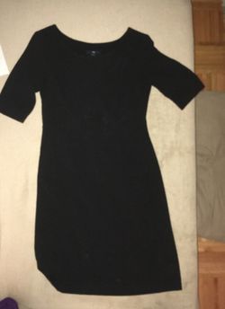 Gap 3/4 sleeve black work dress