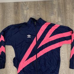 Umbro Blue and Pink Windbreaker