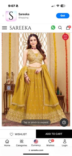 Mustard Color lehenga