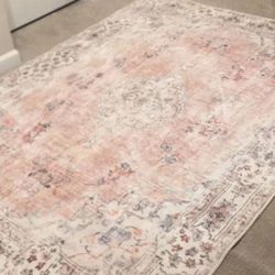 5 X 7 Pink Boho Rug 