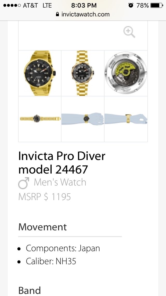 Invicta 24467 sale