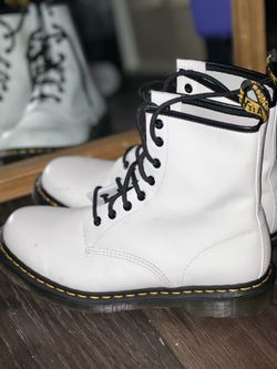White Dr.Martens 1460 boots