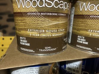 3gal Sherwin Willam’s WoodScapes Clear Deck Stain 