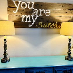 Antique Dark Brass Lamps