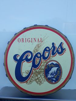 Giant vintage bottle cap