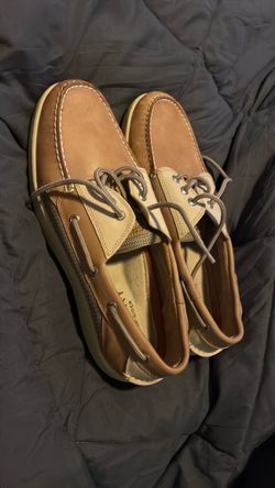 Sperry Tan Leather Boat Shoes