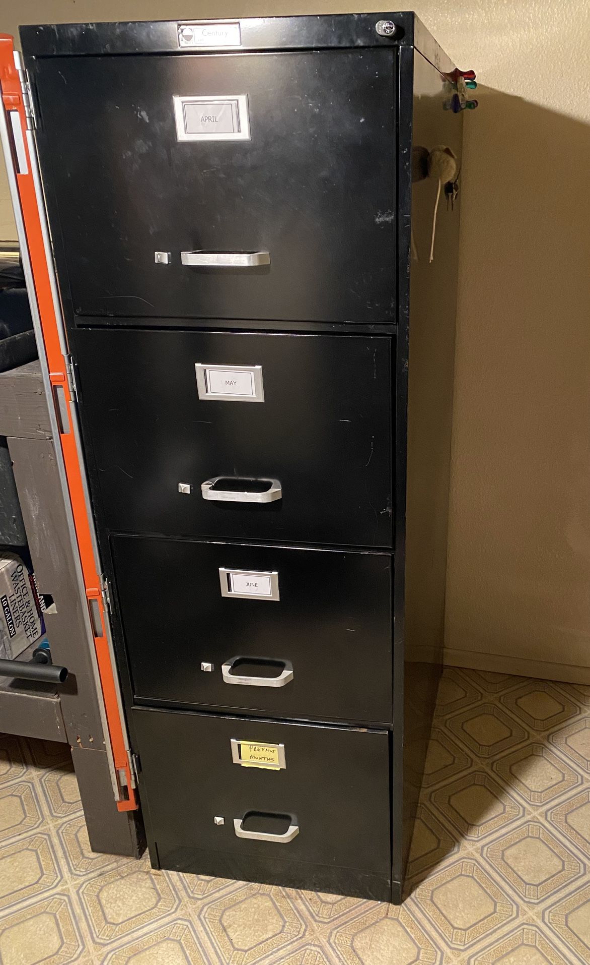 4 Drawer File Cabinet