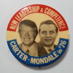 CARTER MONDALE IN 1976 BUTTON
