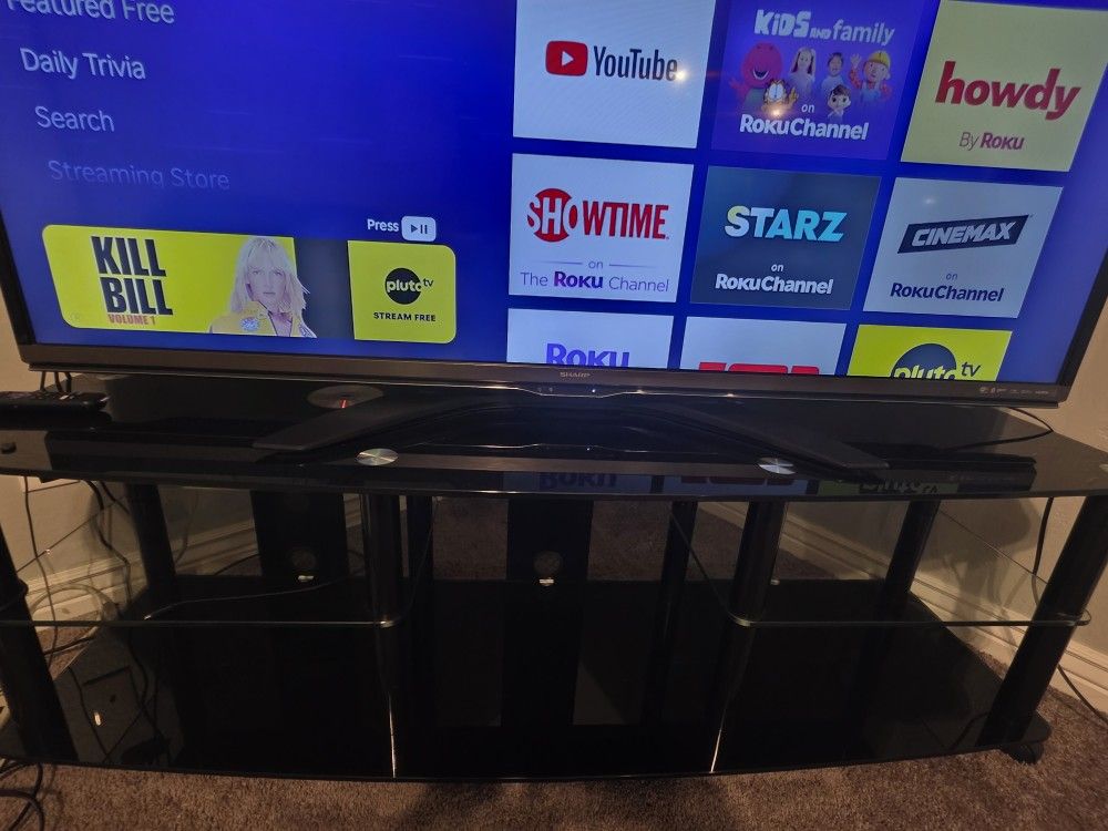 Glass TV Stand