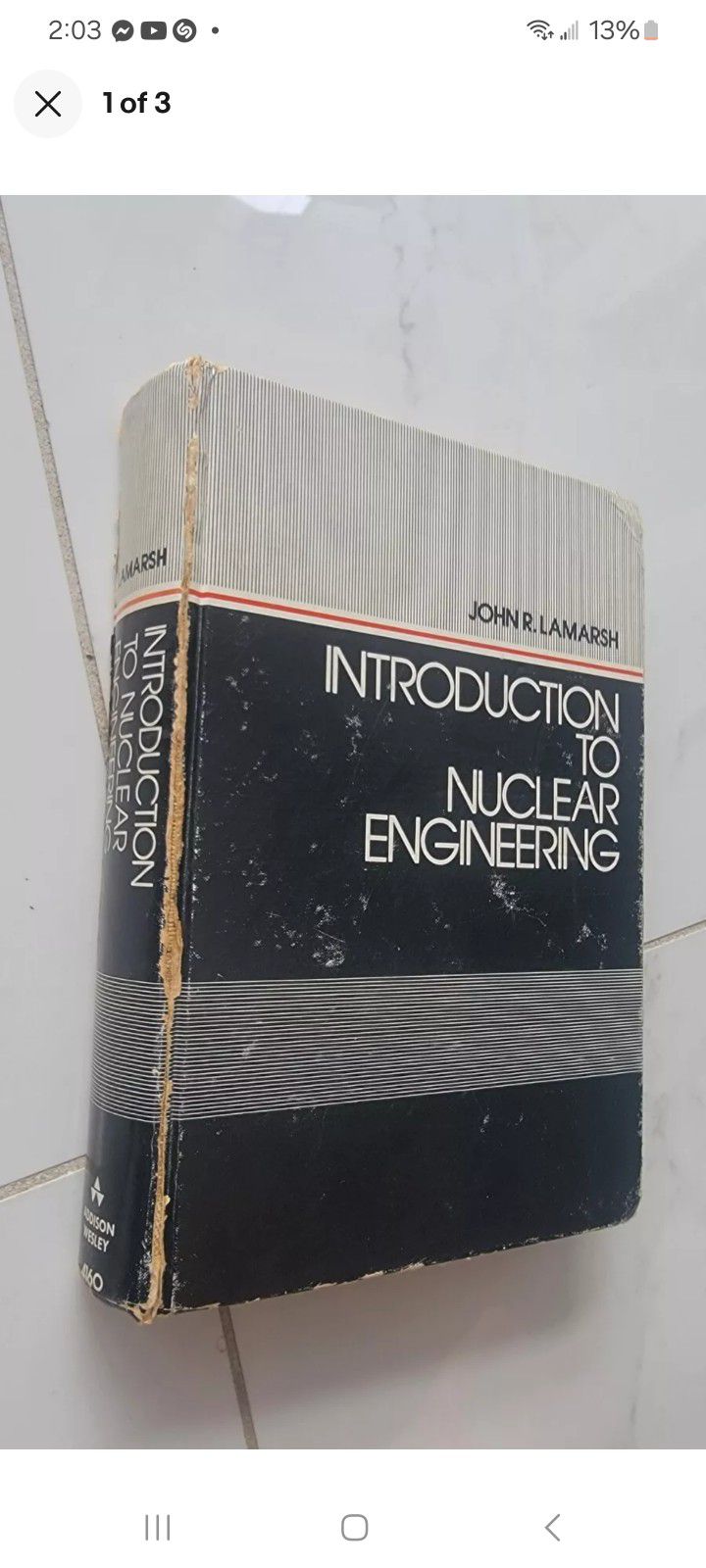 Introduction To Nuclear Engineering Book