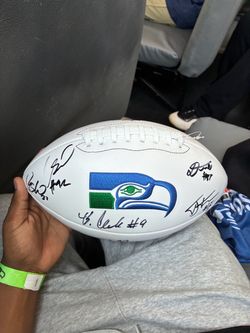 Seattle Seahawks signed football
