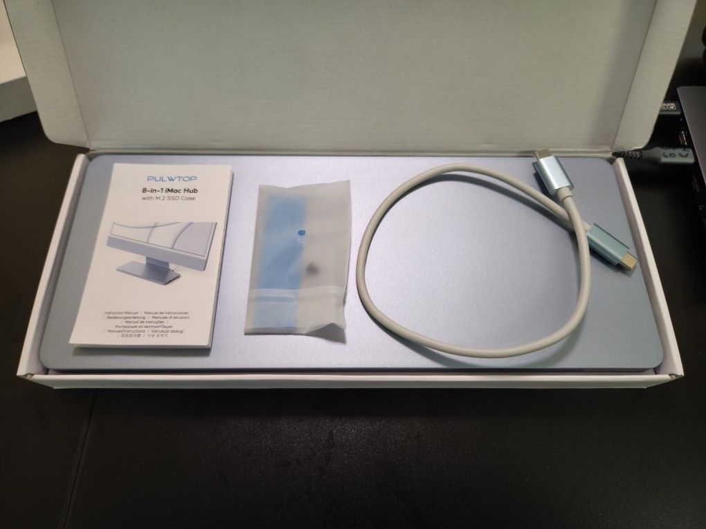 USB-C 3.2 hub for iMac and other computers - M.2 NVME drive slot