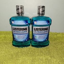2 Listerine Ultra Clean 1.5Lt Cool Mint 