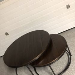 Two Circle Coffee Table Set