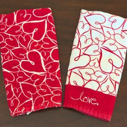 Valentines Day Heart Kitchen Towels