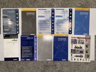 Safety Cards SkyWest Airlines CRJ & EMB-120