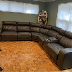 Power Reclining Sectional Couch