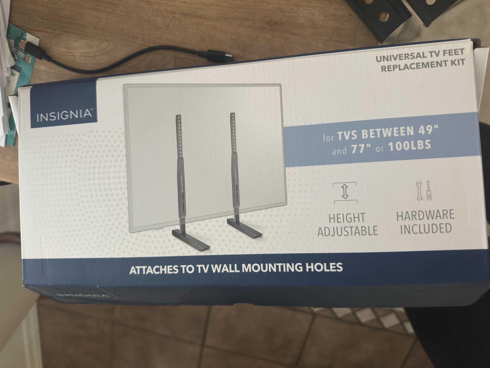 Universal TV Stand – Fits 49”-77” TVs (Never Used!)